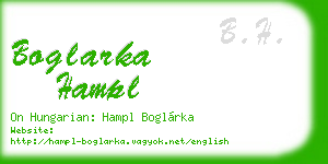 boglarka hampl business card